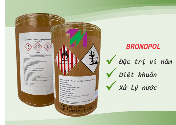 bronopol - diệt khuẩn, trị nấm
